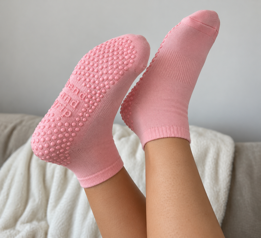 Low Cut Grip Socks - Bubblegum
