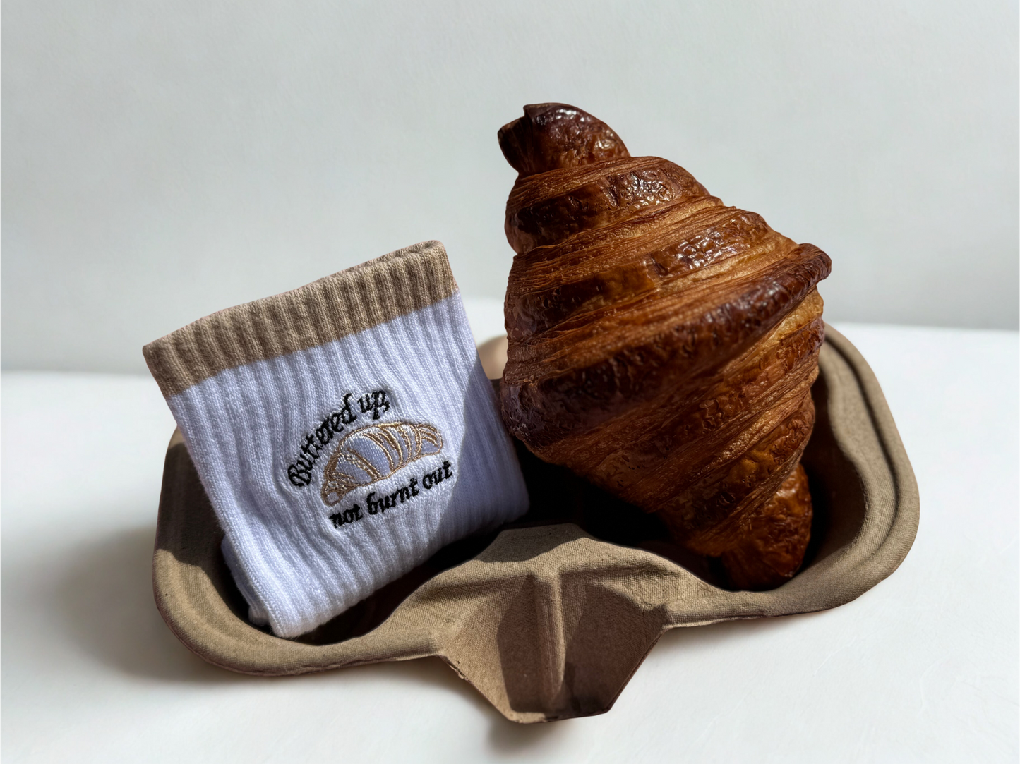 Croissant Grip Socks