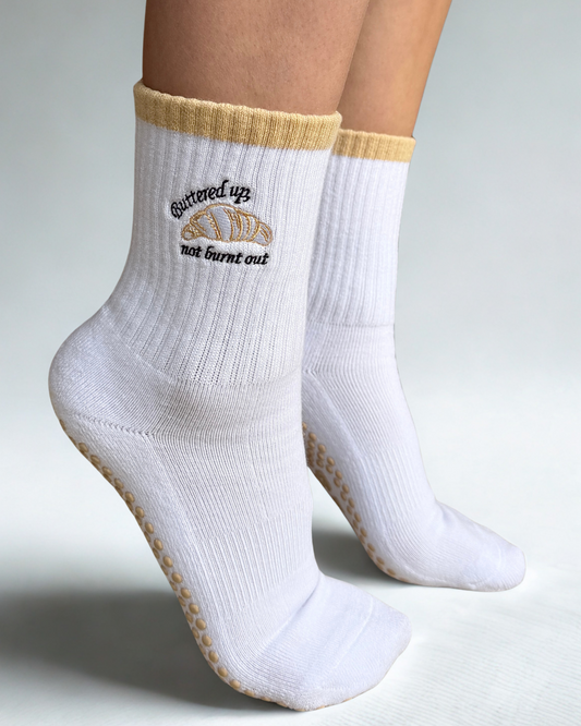 Croissant Grip Socks