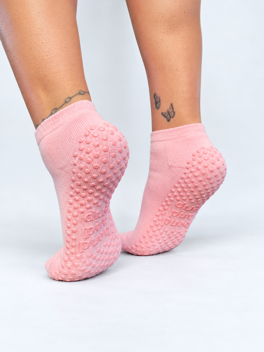 Low Cut Grip Socks - Bubblegum